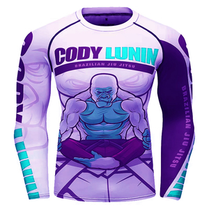 Camiseta Deportiva de Compresión Flexible para BJJ, Personalizable para Equipos, de Primera Calidad, para Entrenamiento Deportivo - Product Image 1