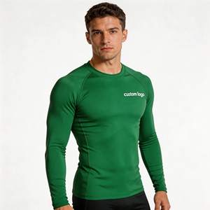 Débardeur de sport personnalisé en coton/polyester pour homme, écologique, séchage rapide, idéal pour la gym et l'entraînement (Rash Guard) - Product Image 1