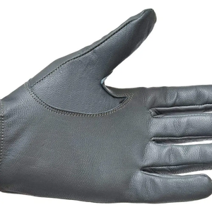 Gants en cuir véritable pour femme, style mode personnalisé, pour l'hiver, avec fonction tactile, nouveau modèle uni - Product Image 4