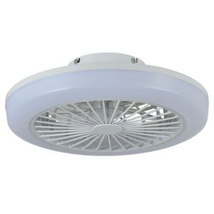 Ventilatore da Soffitto Moderno a Basso Profilo da 18 Pollici con LED RGB, Controllo Remoto e App Smart, Luce Dimmerabile - Product Image 1