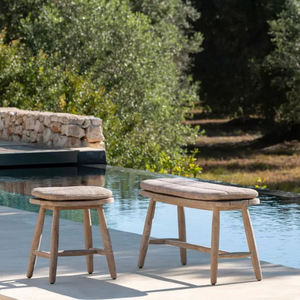Furniture Faye Modern Solid Wood Bench with Durable <b>Foam</b> Seat-Eco-Friendly Outdoor <b>Seating</b> for Parks and Gardens - Product Image 4