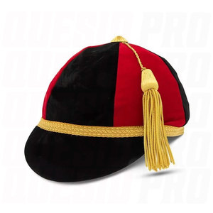 Gorro de Graduación de Terciopelo Estilo Inglés en Oferta, Borla Roja, Negra y Dorada, Unisex, para Fiestas, Ceremonias Académicas, Gorra de Béisbol para las Cuatro Estaciones - Product Image 2