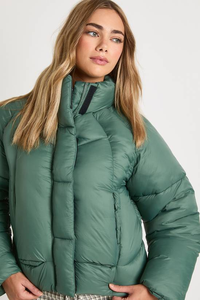 Veste matelassée en toile tricotée chaude d'hiver pour femmes Professionnelle Respirante Imperméable Manches longues - Product Image 6
