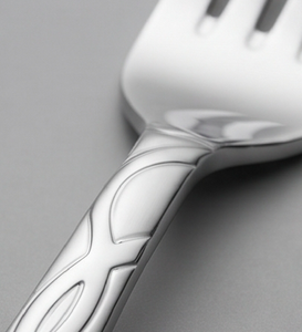 Juego de cubiertos modernos de acero inoxidable con elegante diseño de mango retorcido, apto para lavavajillas, para bodas y uso doméstico. - Product Image 2