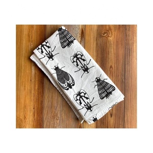 Lavender Colour Waffle Weaved Ultra Soft 40x60cm Cotton Durable Pure 100% Cotton Japanese Bohemian Embroidered Golf Dish <b>Towels</b> - Product Image 2