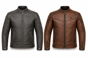 Blouson de moto en cuir moderne Cruiser |   Noir Brun Bourgogne |   Fabricant OEM ODM |   Qualité de conception haut de gamme |   Vêtements de course | - Product Image 5