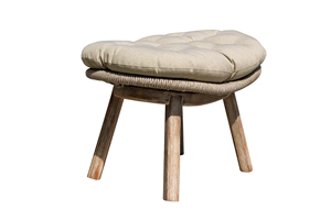 Fauteuil de jardin MOON CHAIR avec repose-pieds, chaise en corde pour la détente en plein air - Product Image 6