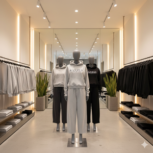 Sweat à capuche zippé RANZIA pour homme avec strass, style streetwear épais, effet délavé à l'acide - Product Image 1