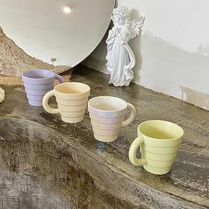 Taza de Cerámica Clásica para Desayuno, Taza Creativa y Sencilla para Té de la Tarde, Estilo Indio, Elegante y de Lujo, para Servir Café Caliente, Calidad Premium - Product Image 3