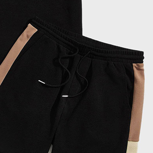 Ensemble de shorts d'été pour hommes en polyester et coton, respirant, grande taille, pour la gym et le jogging, coupe ajustée, chemise et short pour hommes - Product Image 6