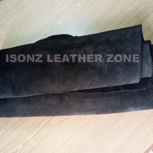Eco-Friendly Hazards Free AZO PCP Chrome IV free Black Real Cow Calf Suede Leather for Shoes Bags Belts Wallets Clothing Gloves - Product Image 2