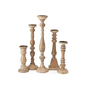 Bûche en bois faite à la main en métal laiton personnalisation disponible petit bougeoir ensemble de 2 grossiste fabricant vente directe d'usine - Product Image 3