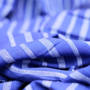 Tissu à carreaux en lin et mélange de coton, naturel, biologique, écologique, tissé à la main, 150 GSM, respirant, séchage rapide, poids moyen, pour vêtements - Product Image 3