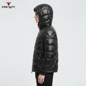 Popular Design Lightweight <b>Canvas</b> Puffer <b>Men</b> <b>Jacket</b> with Stand Collar Custom Waterproof Breathable Windproof Quilted <b>Jacket</b> - Product Image 6