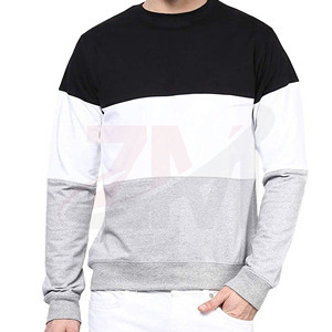 Sudadera de Cuello Redondo para Hombre, Estilo Color Block, Corte Regular, Tejido Casual, 100% Algodón, Ropa de Otoño, en Oferta - Product Image 5