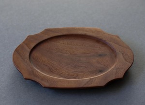 Plato de Madera de Color Natural, Forma Redonda, Diseño Elegante, Hecho a Mano, Vajilla de Cocina, Plato de Madera - Product Image 2