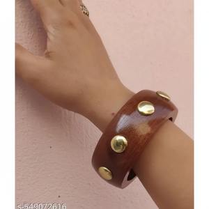 สร้อยข้อมือไม้ทำมือรักษ์โลก ดีไซน์ทันสมัย ของขวัญเครื่องประดับไม้ธรรมชาติสำหรับผู้หญิงและเด็กผู้หญิง - Product Image 6