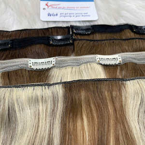 ผมต่อแบบคลิปอิน เวียดนามแท้ เกรดพรีเมียม 1 ชุด 7 ชิ้น เนื้อผมนุ่มลื่นเป็นพิเศษ ราคาส่ง - Product Image 1