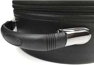 Estuche para Gorra Masónica San Tomás de Acon, Cuero Negro, Emblema Bordado (Marrón) – Caja de Almacenamiento para Gorra Masónica - Product Image 5