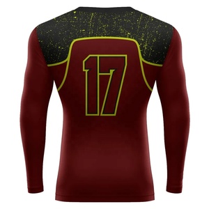 Ventes en gros de rashguards personnalisés professionnels pour les sports nautiques, rashguards de surf, de natation, protection UV50+, rashguard respirant à séchage rapide pour hommes - Product Image 2