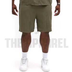 Custom Casual Embroidered Two-Piece Breathable Summer <b>Knitted</b> T-shirt and Short <b>Set</b> for Men Loose Fit Comfortable - Product Image 2