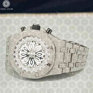 Reloj de Lujo para Hombre Charm Jewells, Acero Inoxidable, Caja Irregular de 43 mm, Mecánico, Automático, Cronógrafo, Esfera Analógica, Cristal de Zafiro - Product Image 2