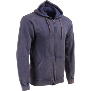 Sudadera con Capucha de Algodón Premium de Alta Visibilidad Color Naranja para Hombre, Modelo 2025, MNG11687, Cierre de Cremallera - Product Image 5