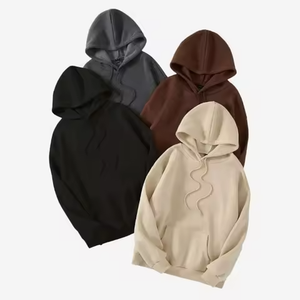 Sweat à capuche thermique streetwear de haute qualité en molleton 100 % coton, uni, zippé, vintage, double couche, délavé à l'acide - Product Image 1
