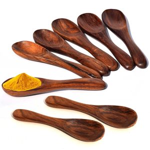 Cuillère à masala en bois de qualité supérieure, écologique, faite à la main, pour le thé, le café et le sucre, en gros, export. - Product Image 4