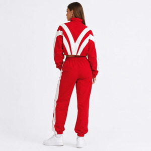 Customize Windbreaker Nylon Tracksuit Custom Nylon Windbreaker Tracksuit Color <b>Block</b> Activewear OEM Waterproof Windproof Hoodies - Product Image 2
