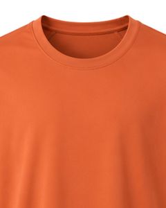 Manufacturer Orange <b>Mens</b> Sports T Shirt Breathable Quick Dry Gym Running Fitness Athletic 100 Polyester Training Tee <b>Top</b> Wear - Product Image 5