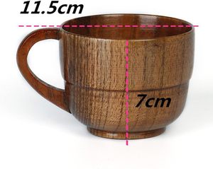 Taza de Café de Madera Natural Lavie Creations, Taza de Té de Madera Maciza Resistente al Calor, Ecológica, 200 ml, Diseño Clásico para el Hogar, Cafetería, Bar - Product Image 3