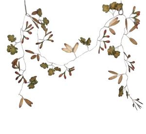 Guirnalda de Flores Ecológica de Lámina de Hierro Galvanizado para Decoración del Hogar, Suministros para Fiestas de Navidad y Año Nuevo al Aire Libre - Product Image 3