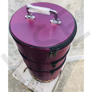 Estuche para Fez Masónico Bordado Personalizado, Meca, Siria, N.° [Número] 27 Brooklyn NY Shriner Bolsa de cuero con estuche - Product Image 2