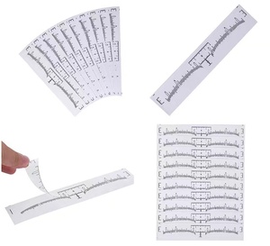 Pegatinas Desechables para Medir Cejas, Herramienta Adhesiva para Mapeo de Cejas, para Uso en Microblading y PMU - Product Image 5