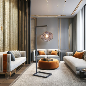 Lámpara de Pie LED Moderna de Acero Inoxidable Beige con Pantalla de Cúpula y Control de Interruptor Decorativo, Ideal para Oficina, en Oferta - Product Image 3