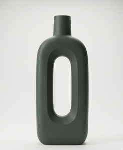 Jarrón Metálico Verde Contemporáneo con Diseño Esculpido Único, Maceta Alta para Flores, Decoración de Interiores para Sala de Estar, Suministro al por Mayor - Product Image 2