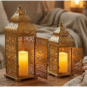 Nuevo Farol de Madera para Velas, Decoración para el Hogar, Hoteles y Bodas, Portavelas, Farol Colorido - Product Image 5