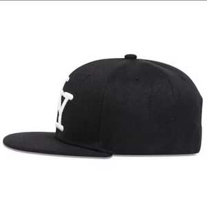 Logo Snapback <b>Cap</b> Unisex Street Style Cotton <b>Baseball</b> Hat Flat Brim Casual Spring Autumn Adult 58-60CM Breathable - Product Image 3