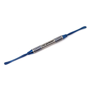 เครื่องมือผ่าตัดฟันแบบสองด้าน ยี่ห้อ Dental Elevator FREER สำหรับใส่รากเทียม ปลายแหลมและปลายทู่ ทำจากสแตนเลสสตีล ด้ามจับกลวงเคลือบไทเทเนียมสีน้ำเงิน - Product Image 1