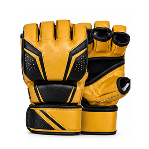 Customized Professional <b>Leather</b> MMA <b>Gloves</b> For Grappling Adjustable Half-Finger MMA <b>Gloves</b> for Men and Women - Product Image 6