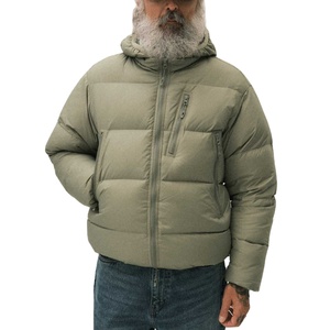 Veste d'hiver imperméable personnalisée de haute qualité, veste à capuche décontractée avec fermeture éclair, rembourrage en coton, taille plus, veste matelassée pour homme - Product Image 1