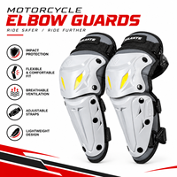 Protections de genoux réfléchissantes de niveau 1 CE pour moto, longues, anti-chute, coque en PP, pour adultes, motocross, tout-terrain