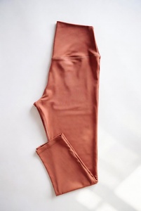 High Waist Seamless Breathable Full Length Yoga <b>Leggings</b> Solid Color Women Workout Pants Spandex/Nylon Elastic Waist - Product Image 2