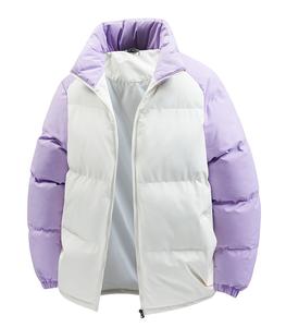 เสื้อโค้ทกันหนาวแบบมีฮู้ดสำหรับผู้ชาย ผลิตโดยผู้ผลิตดั้งเดิม พร้อมโลโก้สั่งทำพิเศษ  เนื้อผ้ากันน้ำ  เงาสีดำ  แบบพัฟเฟอร์ - Product Image 4