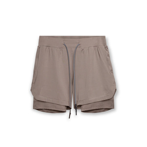 Men's Solid Front Gym Shorts Hot Lightweight Comfort <b>Elastic</b> Waistband Spandex/Polyester Quick Dry Breathable Workout Shorts - Product Image 1