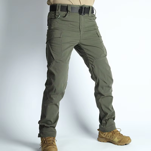 Pantalones Cargo Casuales de Lona de Alta Calidad SANGLASPORTS SS-MP-212, de Poliéster/Algodón, con Cintura Elástica, para Hombre, Temporada de Primavera, Venta al Por Mayor - Product Image 3