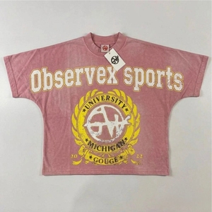 T-shirts basiques à col rond et manches courtes pour hommes, surdimensionnés, avec logo personnalisé imprimé, effet vintage, légers et usés - Product Image 4