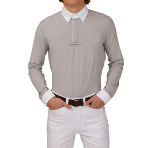 Camisa de Montar a Caballo de Verano Transpirable de Alta Calidad, Camisa de Manga Larga Hecha a Medida con Logotipo Personalizado - Product Image 1