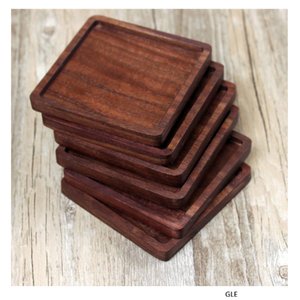Modern High Quality Handmade Wooden Coasters with Bone Inlay Design 5mm Thickness Eco-Friendly for Home & Weddings - Product Image 5